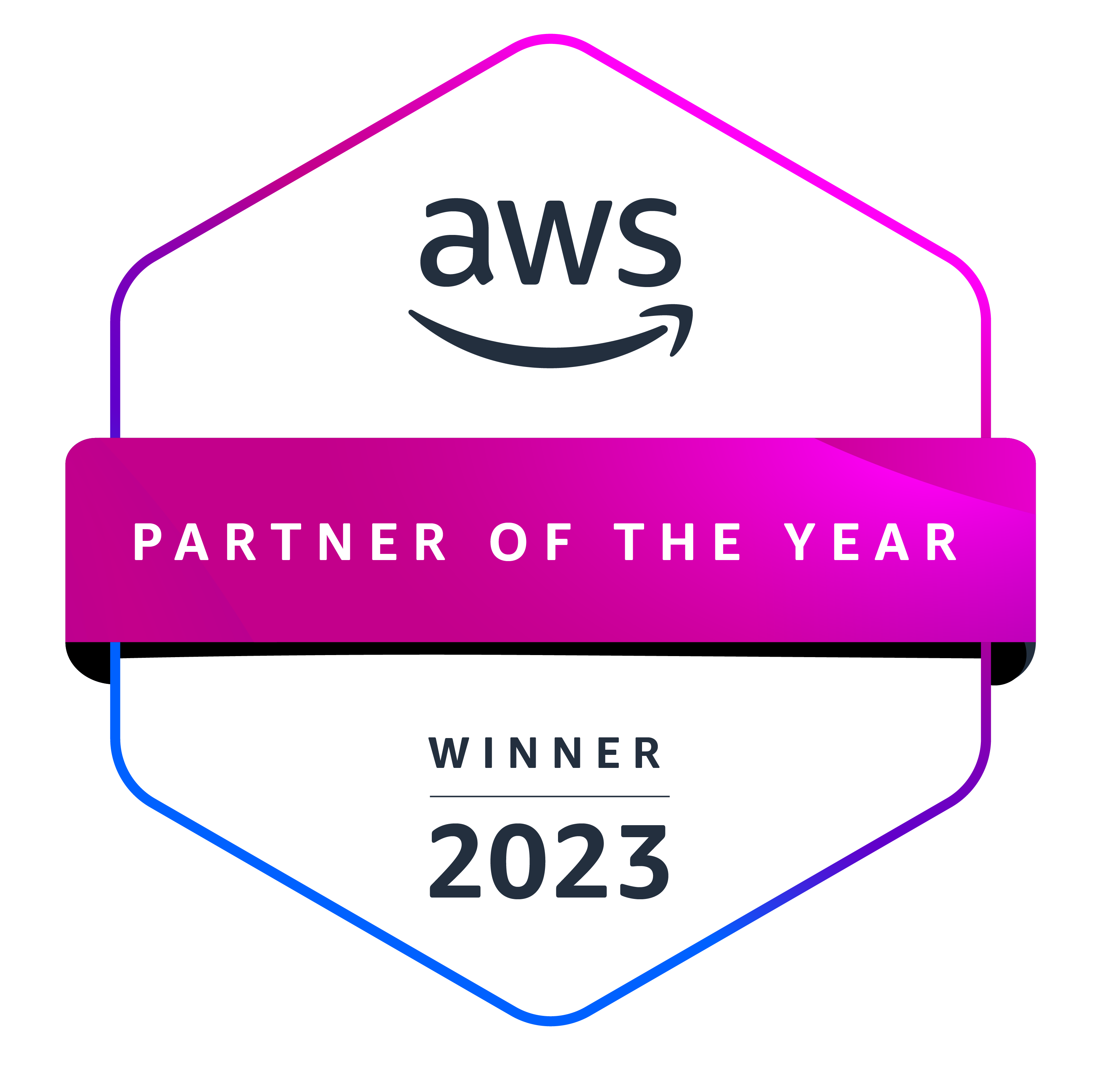 AWS partner of the year logo - JDU Consulting winner 2023