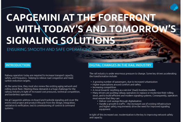 JDU Consulting at the forefront With today’s and tomorrow’s Signaling solutions