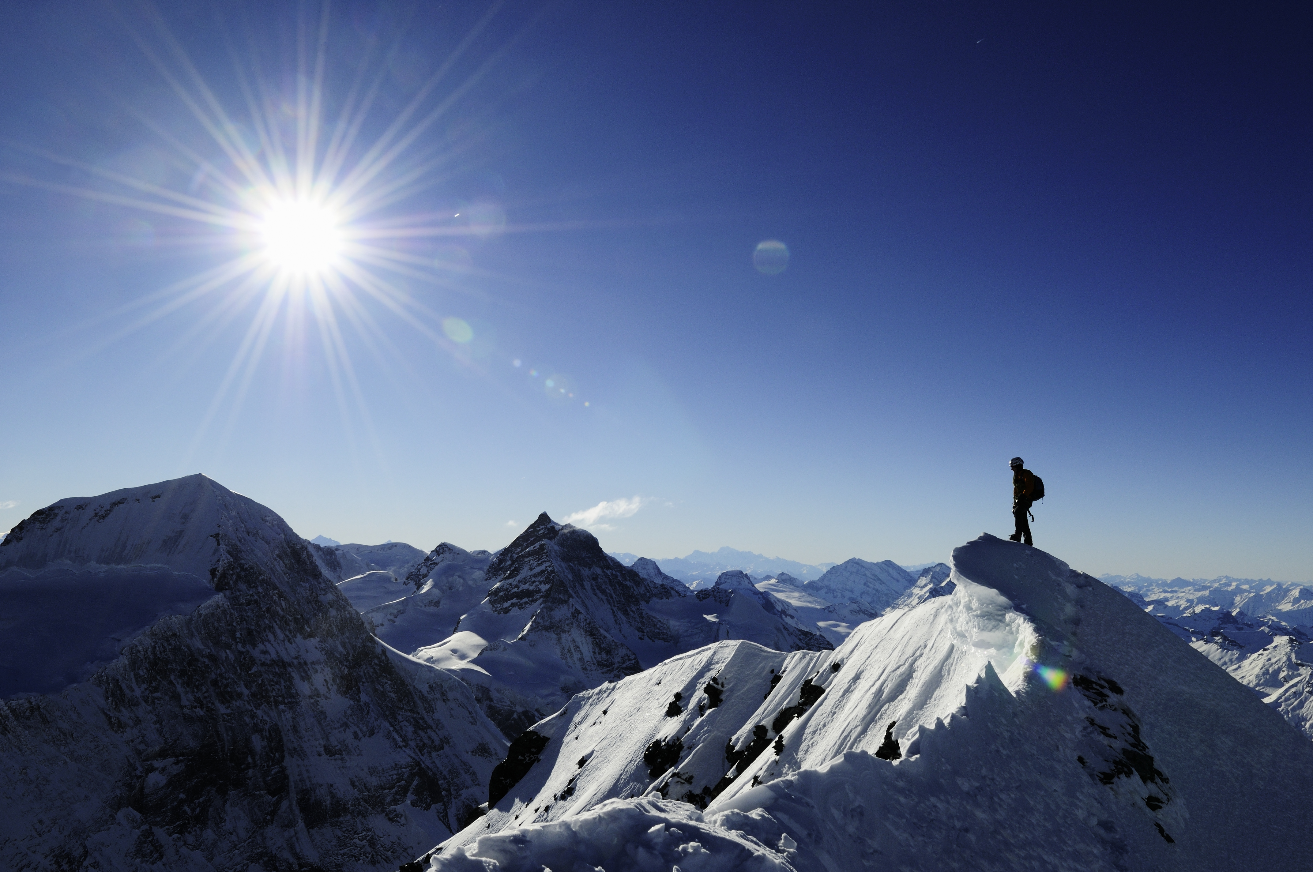 Mountaineering in the Swiss Alps